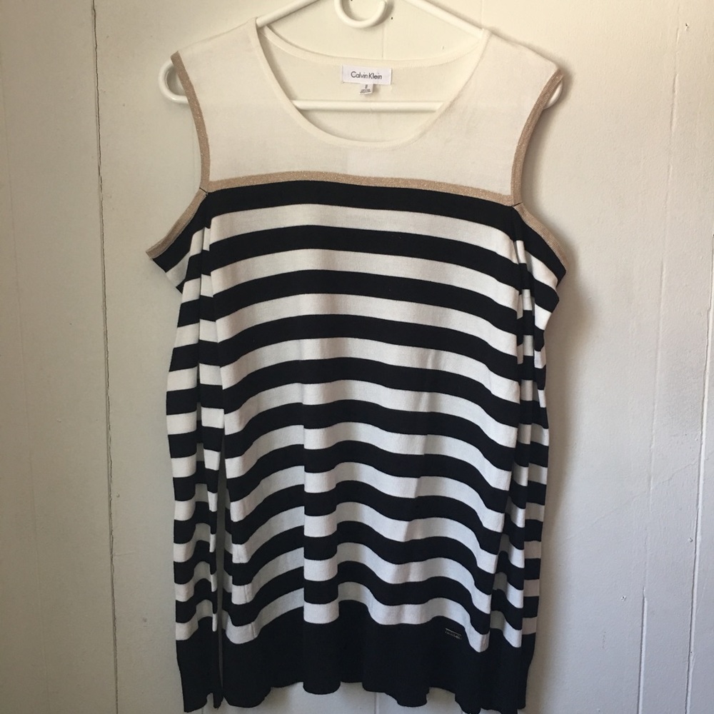NWT Calvin Klein Cold Shoulder Sweater
